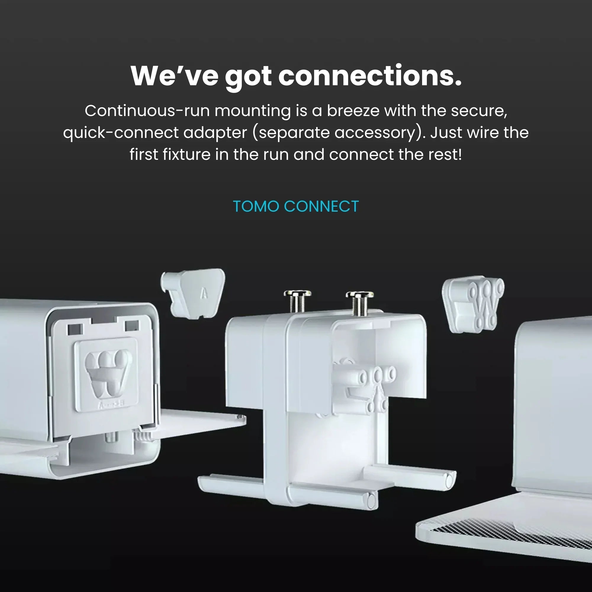 RAB TOMO-2 - 2ft LED Strip Light Fixture, 24W, 3300 Lumens, Selectable 3000K-5000K CCT, 120-277V