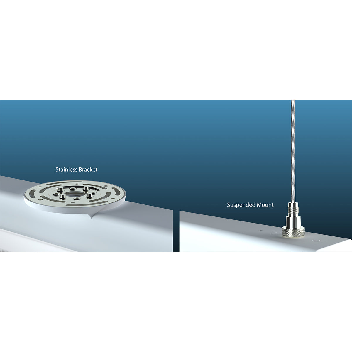 2ft LED Strip Light Fixture 24W, 3300 Lumens, 30K/35K/40K/50K, 120/277V - Bees Lighting