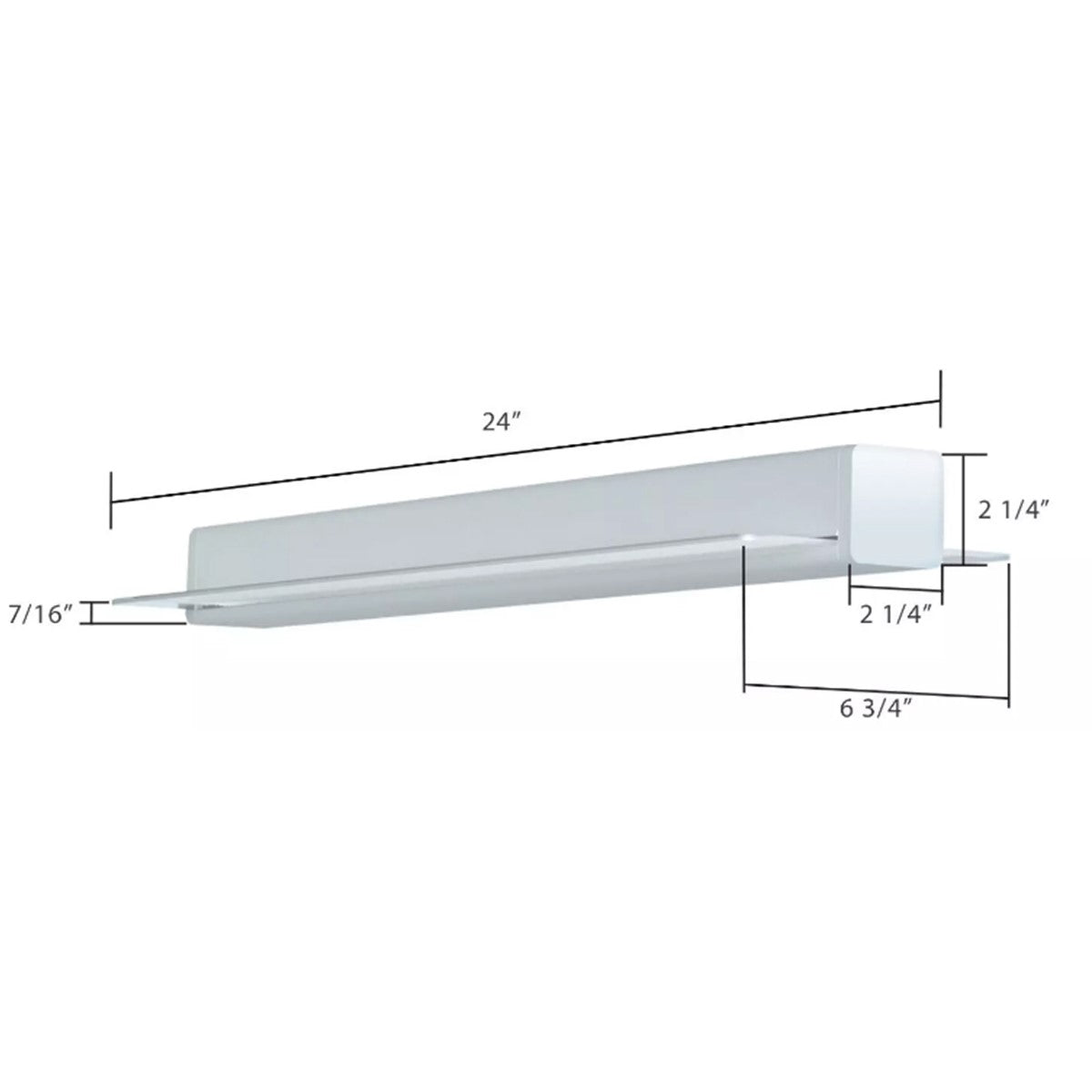 2ft LED Strip Light Fixture 24W, 3300 Lumens, 30K/35K/40K/50K, 120/277V - Bees Lighting