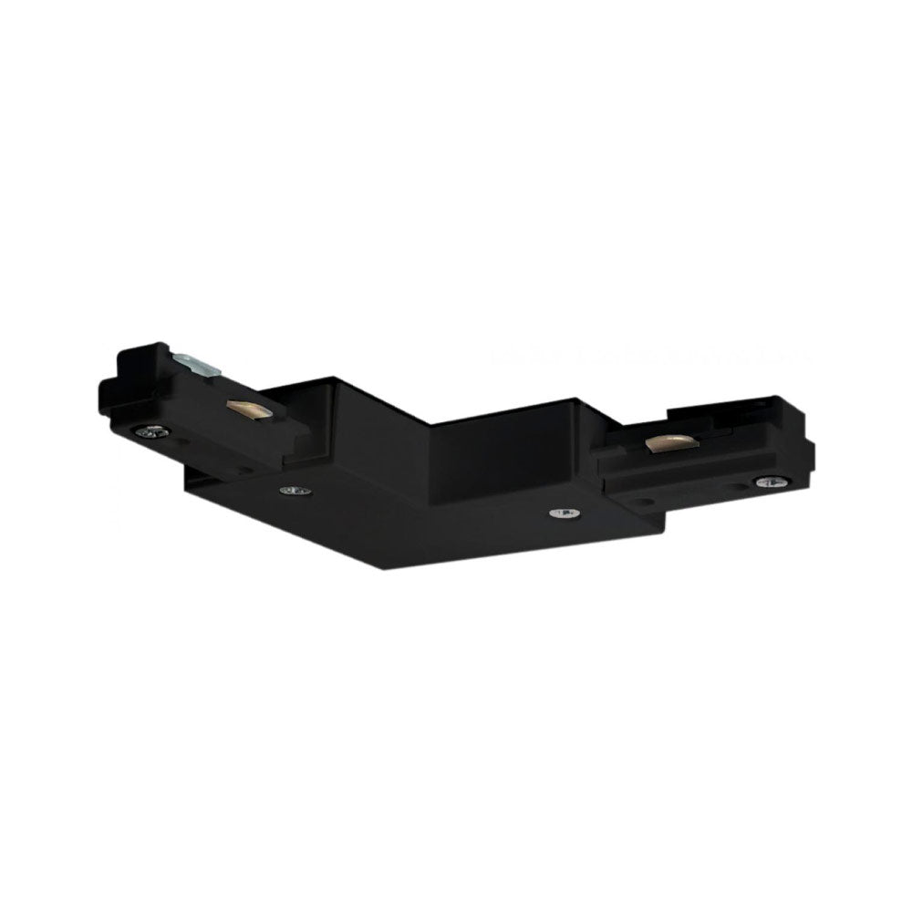 L Connector for Track Lighting Black Finish - Bees Lighting