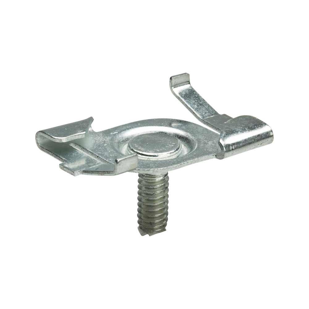 Drop Ceiling T-Bar Track Clips 4 Pack Silver Finish