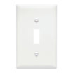 TradeMaster 1-Gang Toggle Wall Plate, White - Bees Lighting