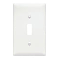 TradeMaster 1-Gang Toggle Wall Plate, White - Bees Lighting