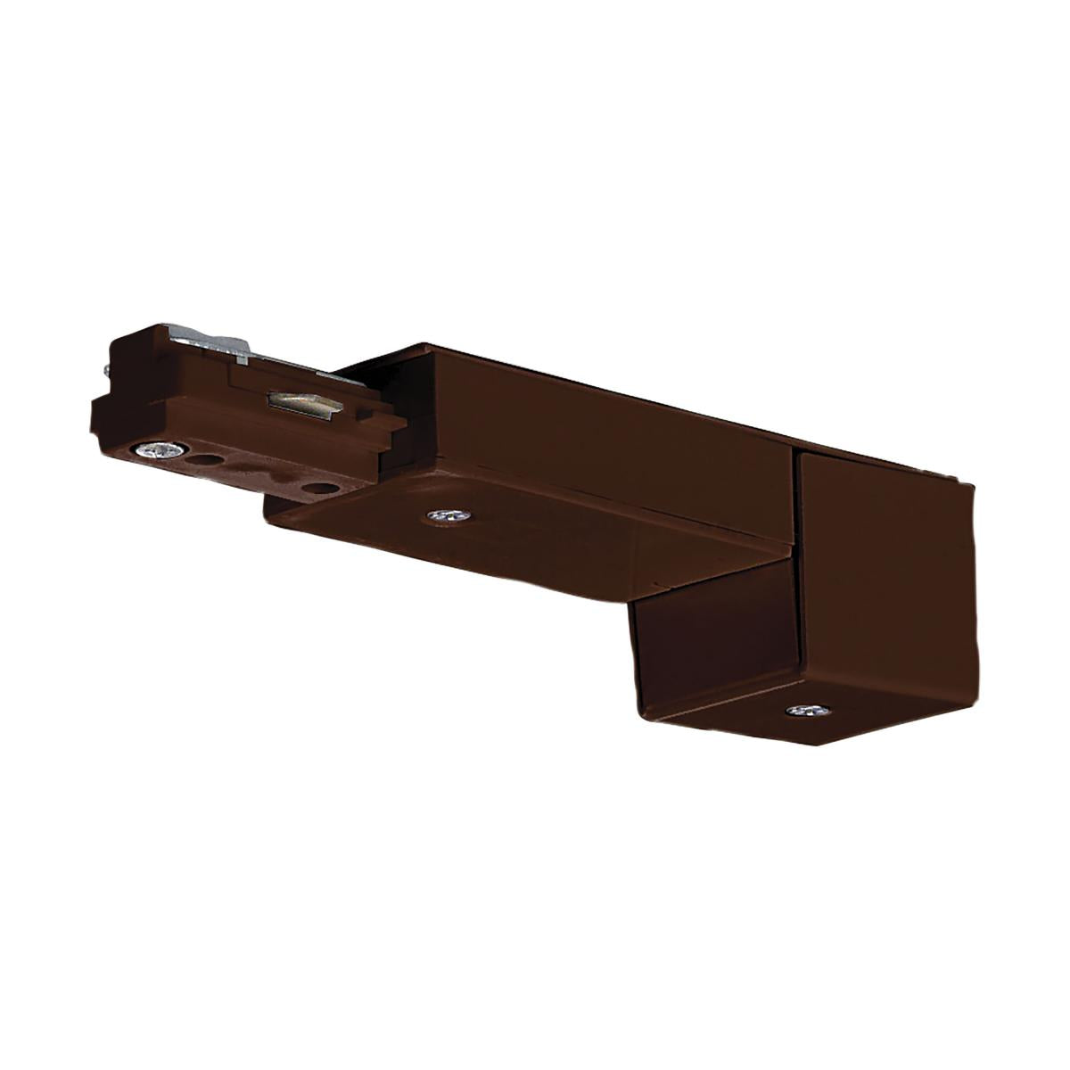 Conduit Live End for Track Lighting Brown Finish - Bees Lighting