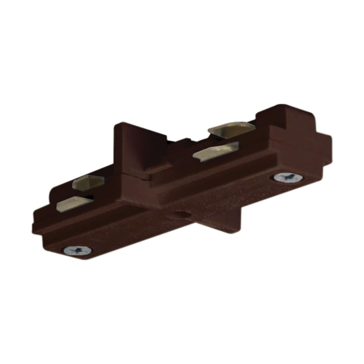 Track Mini Straight Connector Brown Finish - Bees Lighting