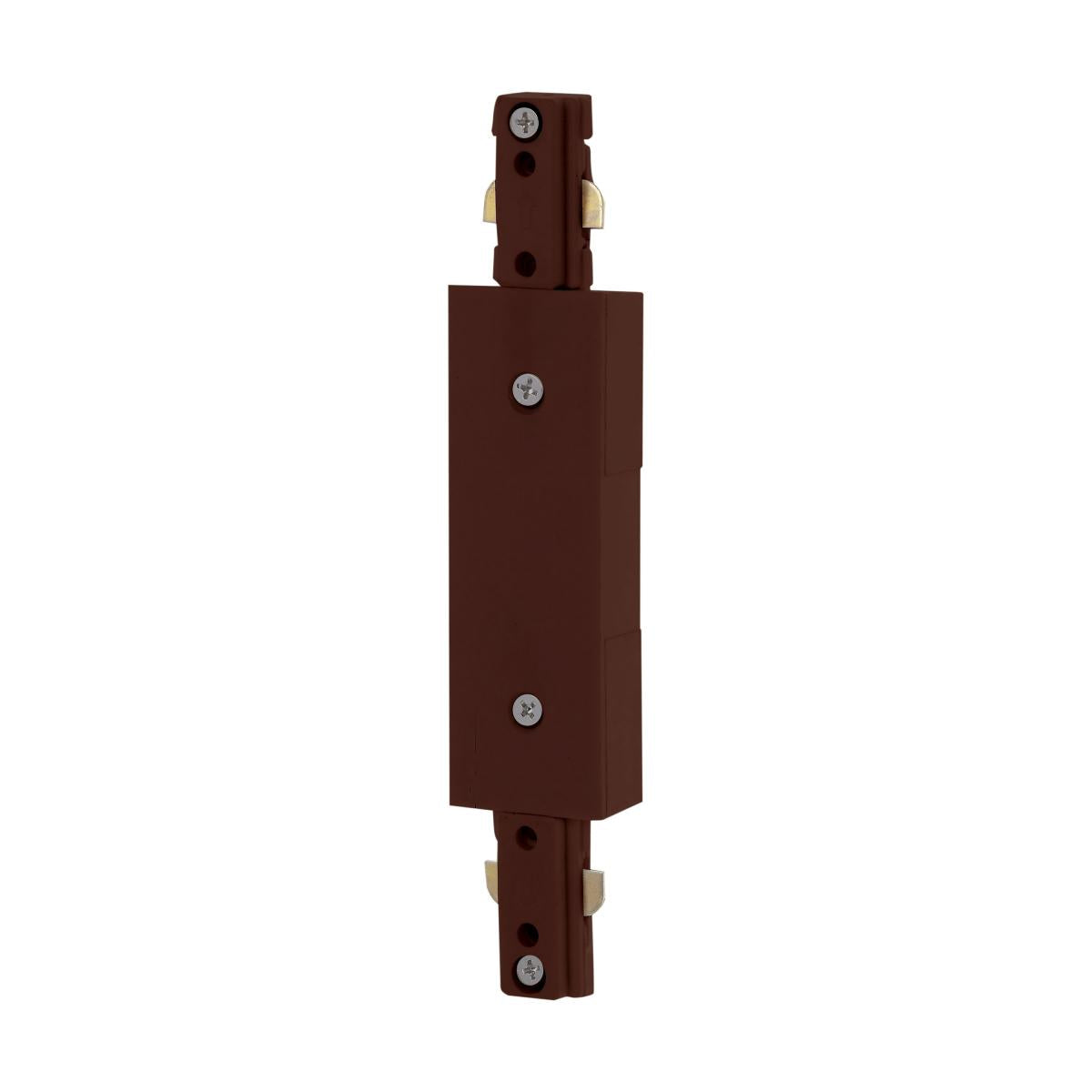 Inline Power Feed for Track Lights Brown Finish - Bees Lighting