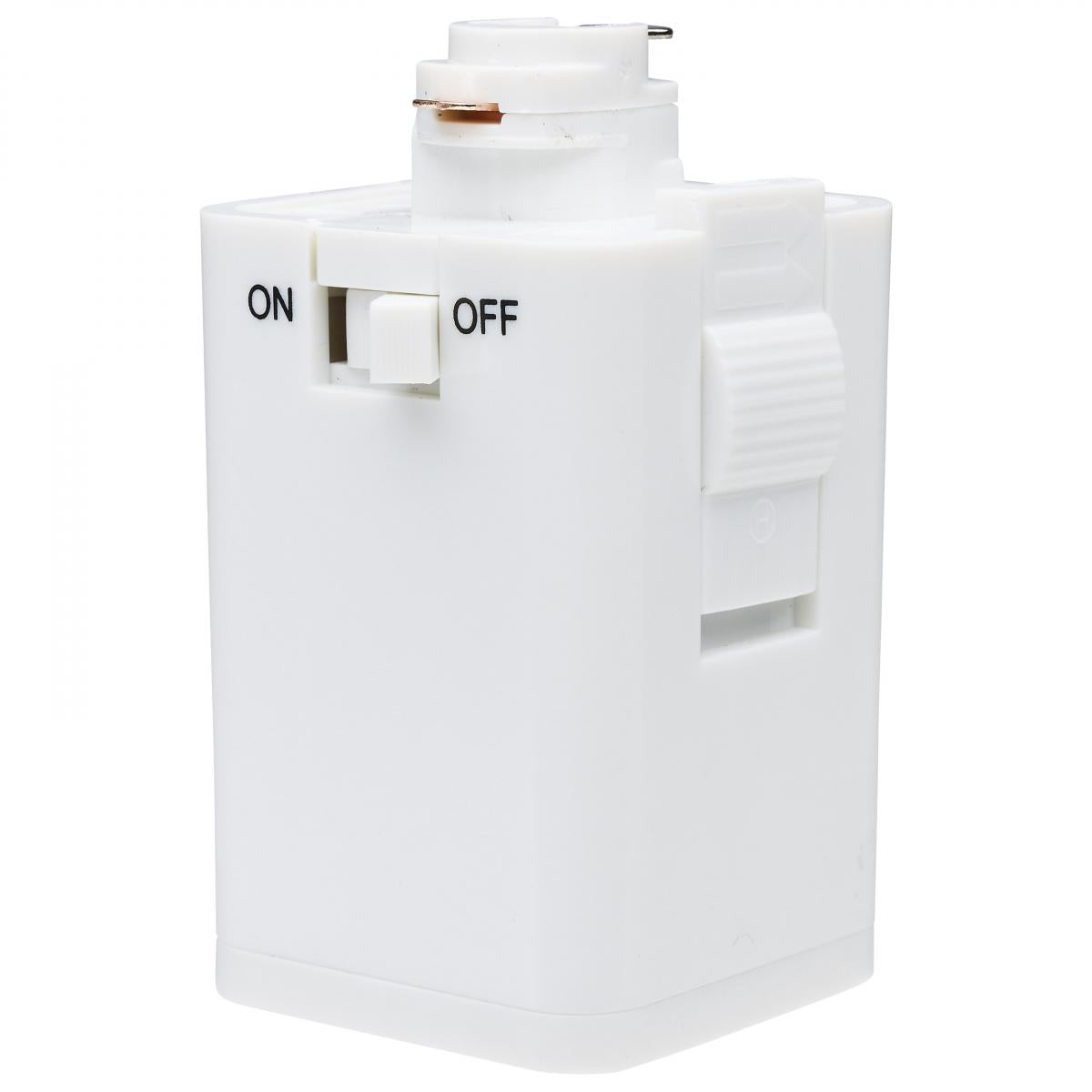 Outlet Track Adapter White Finish - Bees Lighting