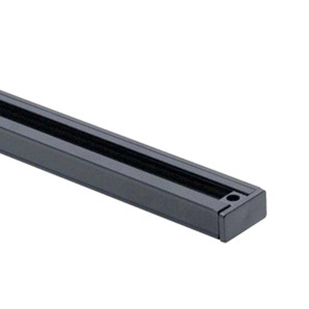 2 Ft. Track Rail One Circuit, Halo, Black Finish - Bees Lighting
