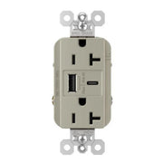 Legrand TR20USBAC6 Tamper Resistant 20A Duplex Receptacle with USB Type A/C - Bees Lighting