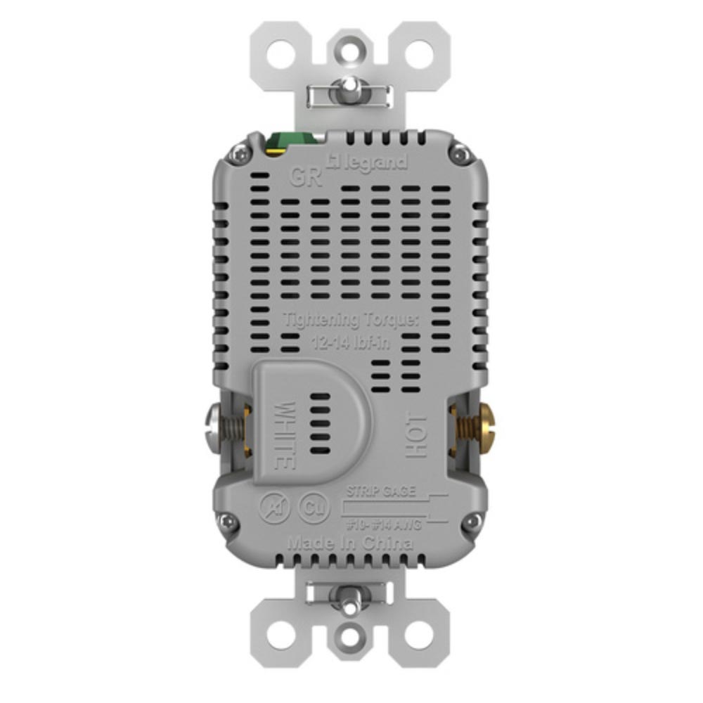 radiant 20A Tamper Resistant Outlet with PLUS Power Delivery USB Type C/C, Gray - Bees Lighting