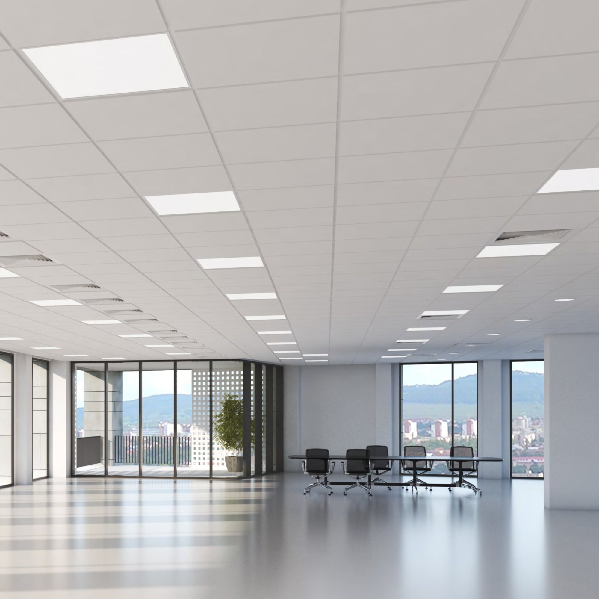 2x2 LED Troffer Light, 5600 Lumens, 40W, Selectable CCT, 120-277V