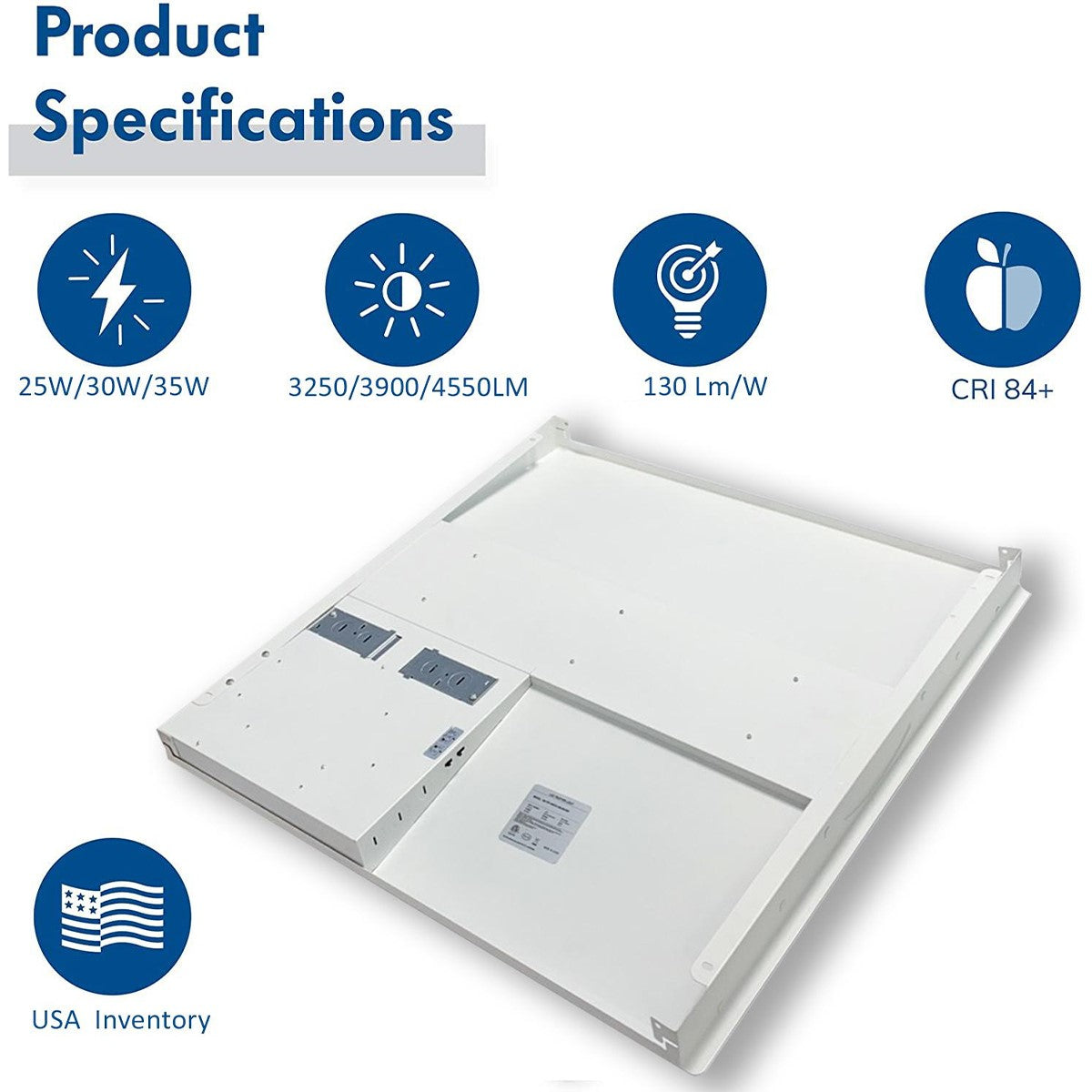 2x2 LED Troffer Light, 4400 Lumens, 20/40 Watts, 30K/35K/40K/50K, Center Basket, 120/277V - Bees Lighting