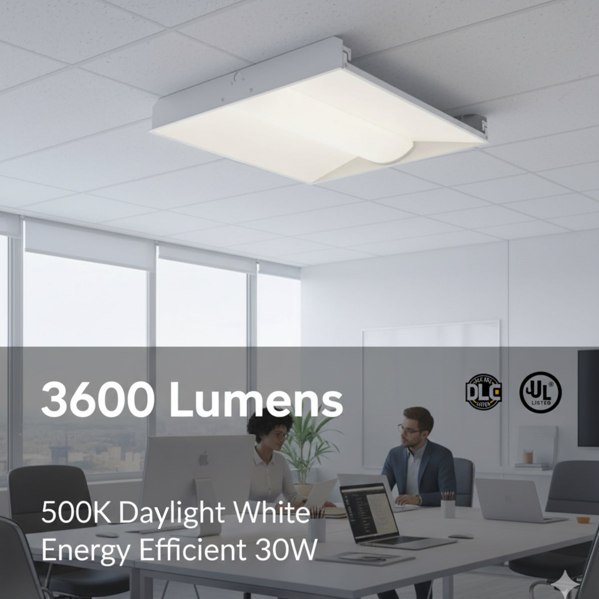 GLT - 2x2 LED Troffer Light, 3600 Lumens, 30 Watts, 5000K, 120-277V, Center Basket Fixture | Bees Lighting