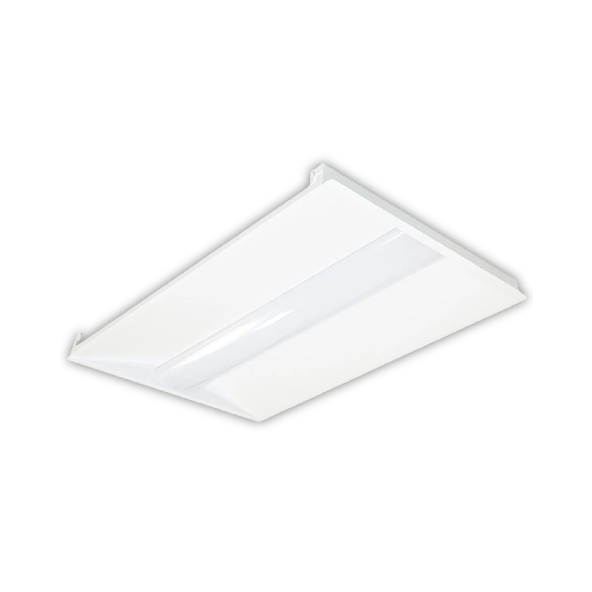 2x4 LED Troffer Light, 5500 Lumens, 30/50 Watts, 30K/35K/40K/50K, Center Basket, 120/277V