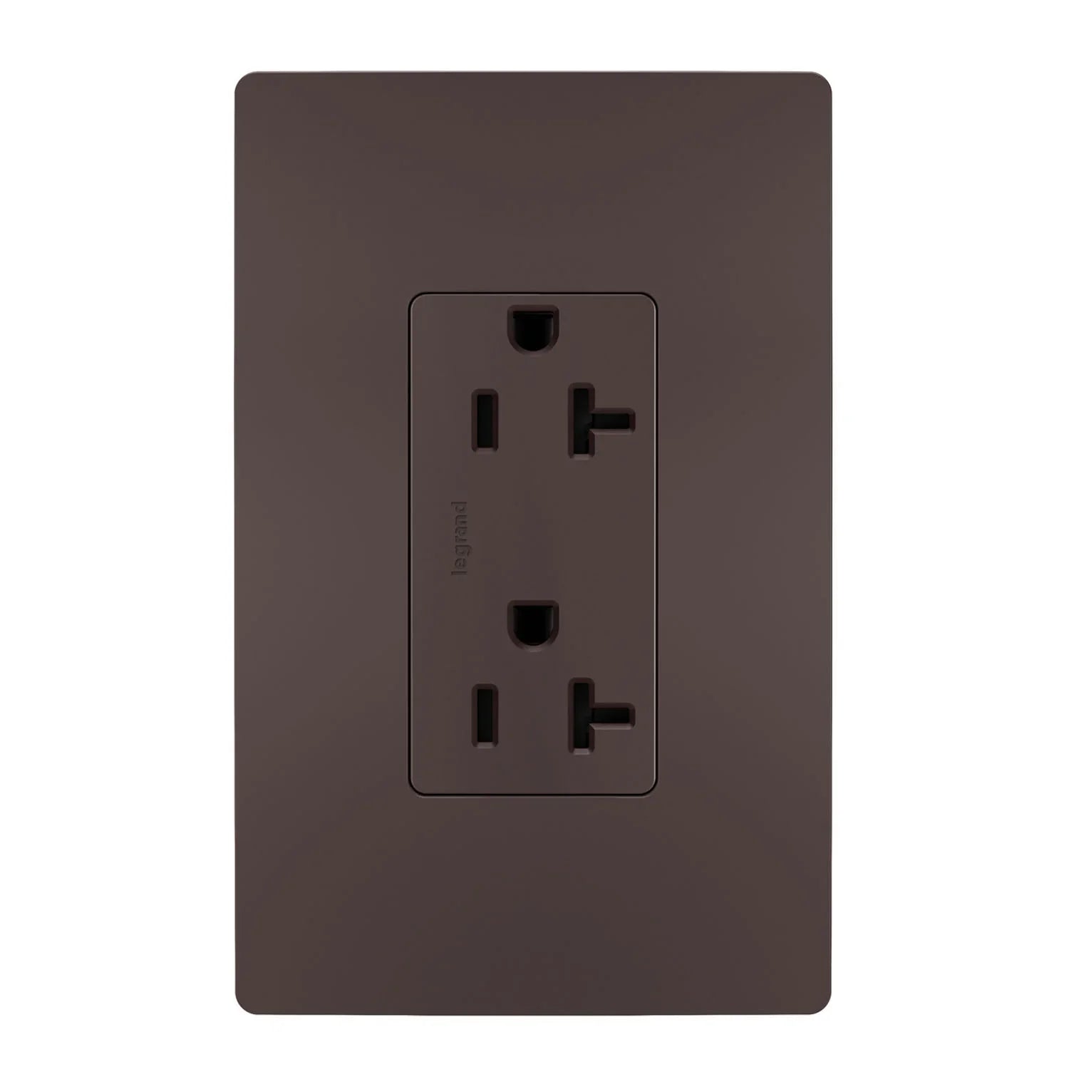 radiant Spec Grade 20A Duplex Tamper-Resistant Receptacle, Dark Bronze - Bees Lighting