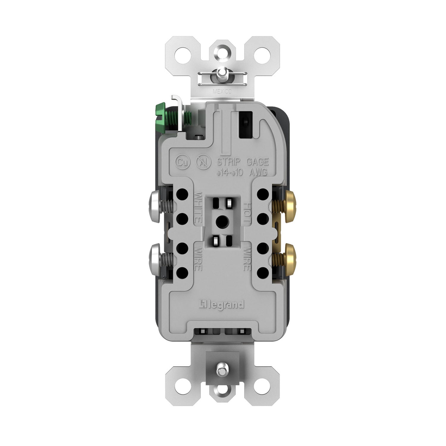 radiant Spec Grade 20A Duplex Tamper-Resistant Receptacle, Graphite - Bees Lighting