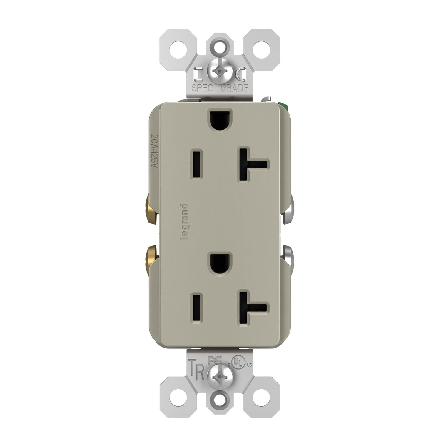 Legrand TR26352R radiant Spec Grade 20A Duplex Tamper-Resistant Receptacle - Bees Lighting