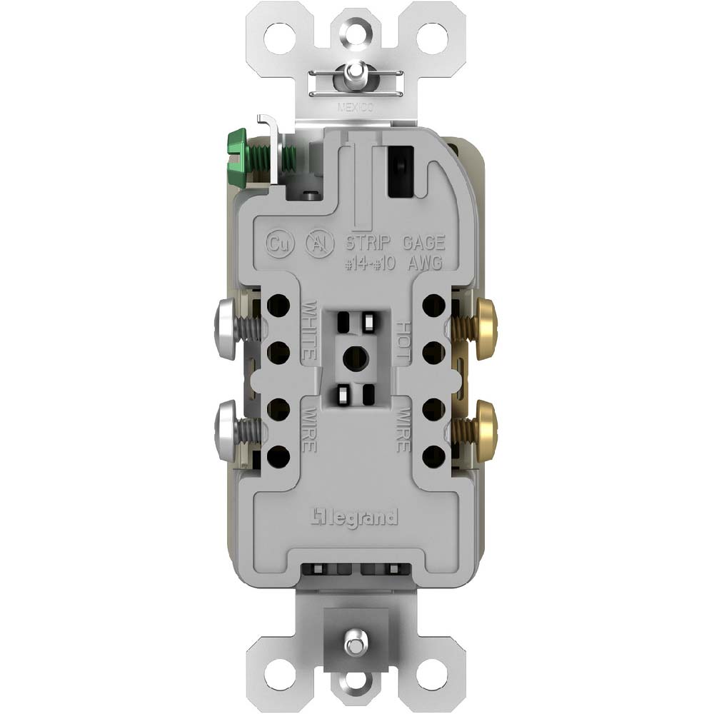 radiant Spec Grade 20A Duplex Tamper-Resistant Receptacle, Nickel - Bees Lighting