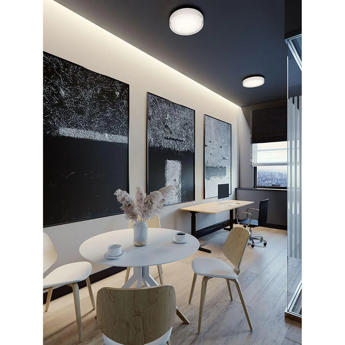 Tribeca Selectable CCT LED Flush Mount Light - Bees Lighting