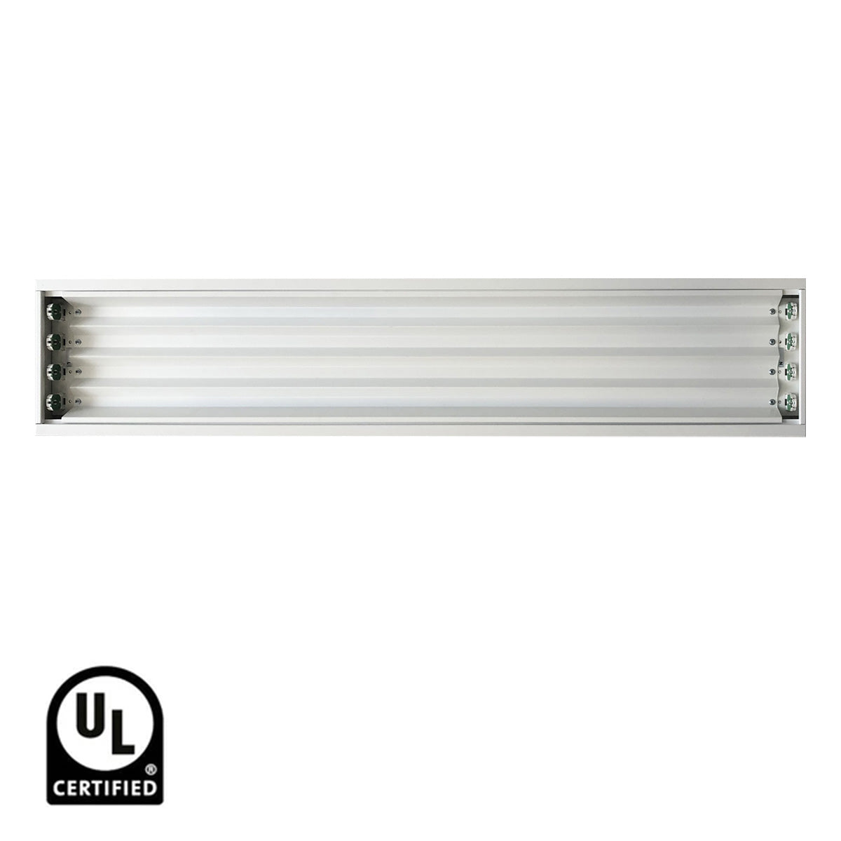 4ft LED Ready High Bay, 4 lamp Double End Wiring, T8 Bulbs Not Included - Bees Lighting