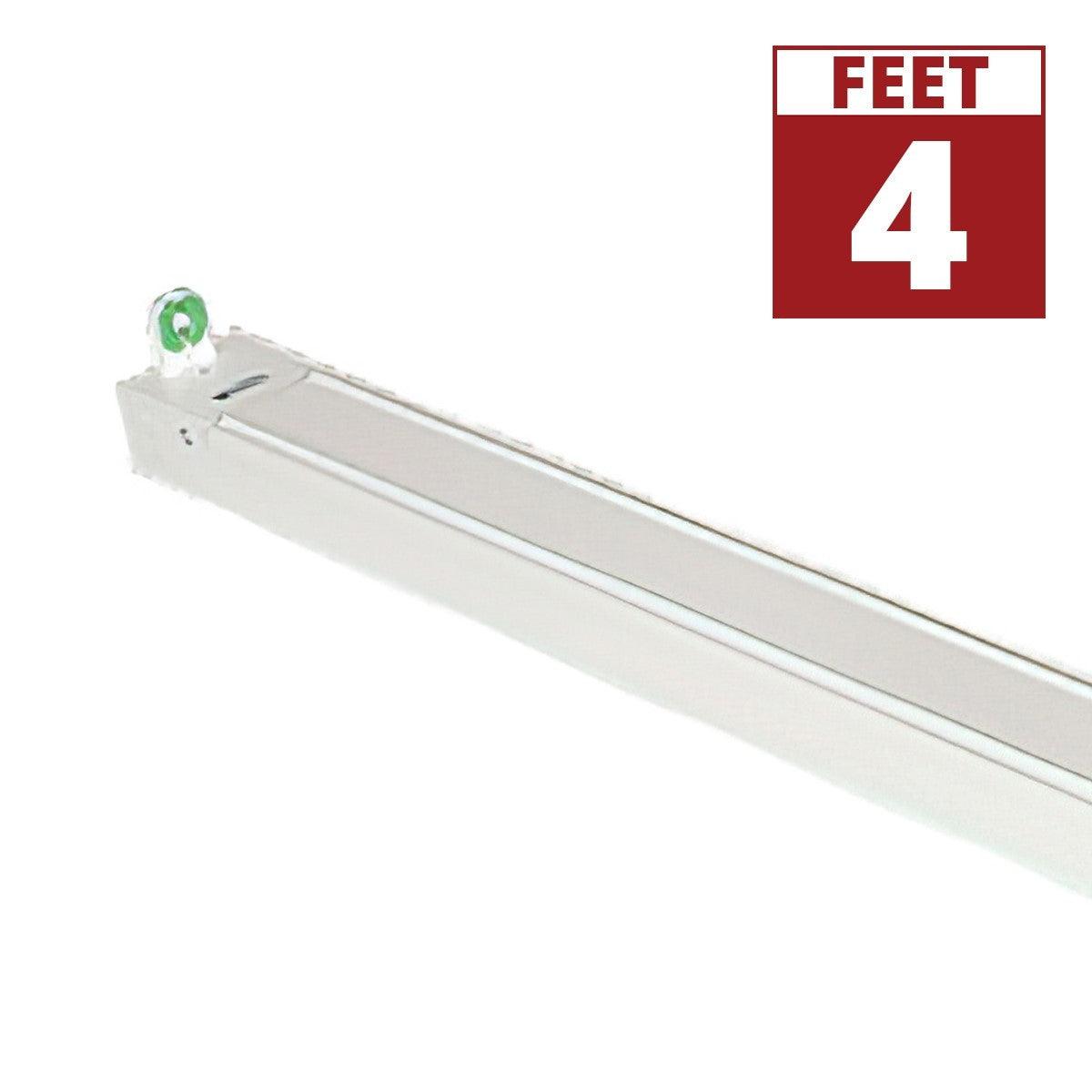 4ft LED Ready Strip Light 1-lamp Double End Wiring LED T8 Bulbs Not Included - Bees Lighting