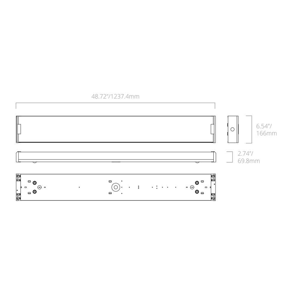 4ft LED Ready Wraparound 2-lamp Double End Wiring LED T8 Bulbs Not Included - Bees Lighting