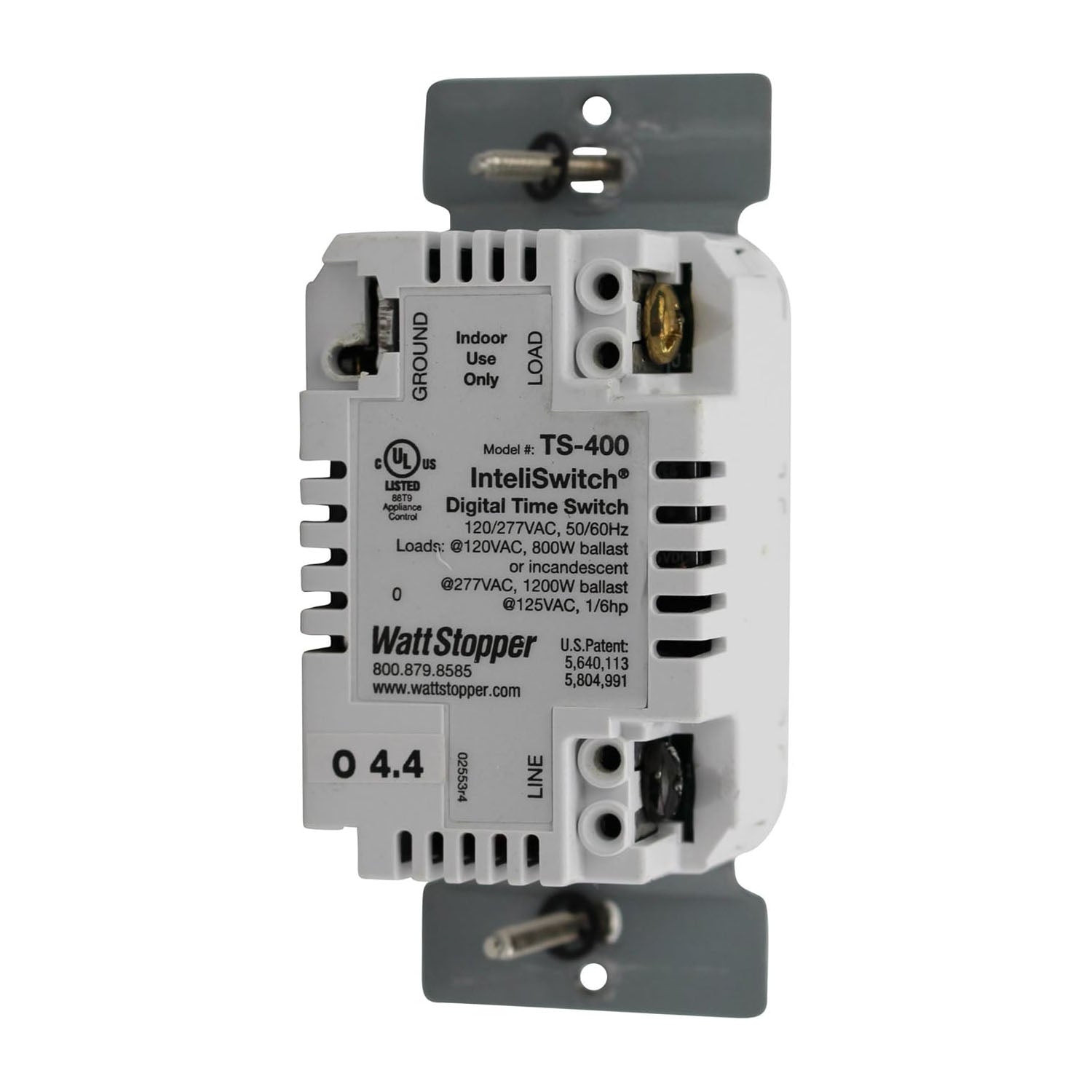 Wattstopper Digital Time Switch, 1200W, 120/277V, 12-Hour, White - Bees Lighting