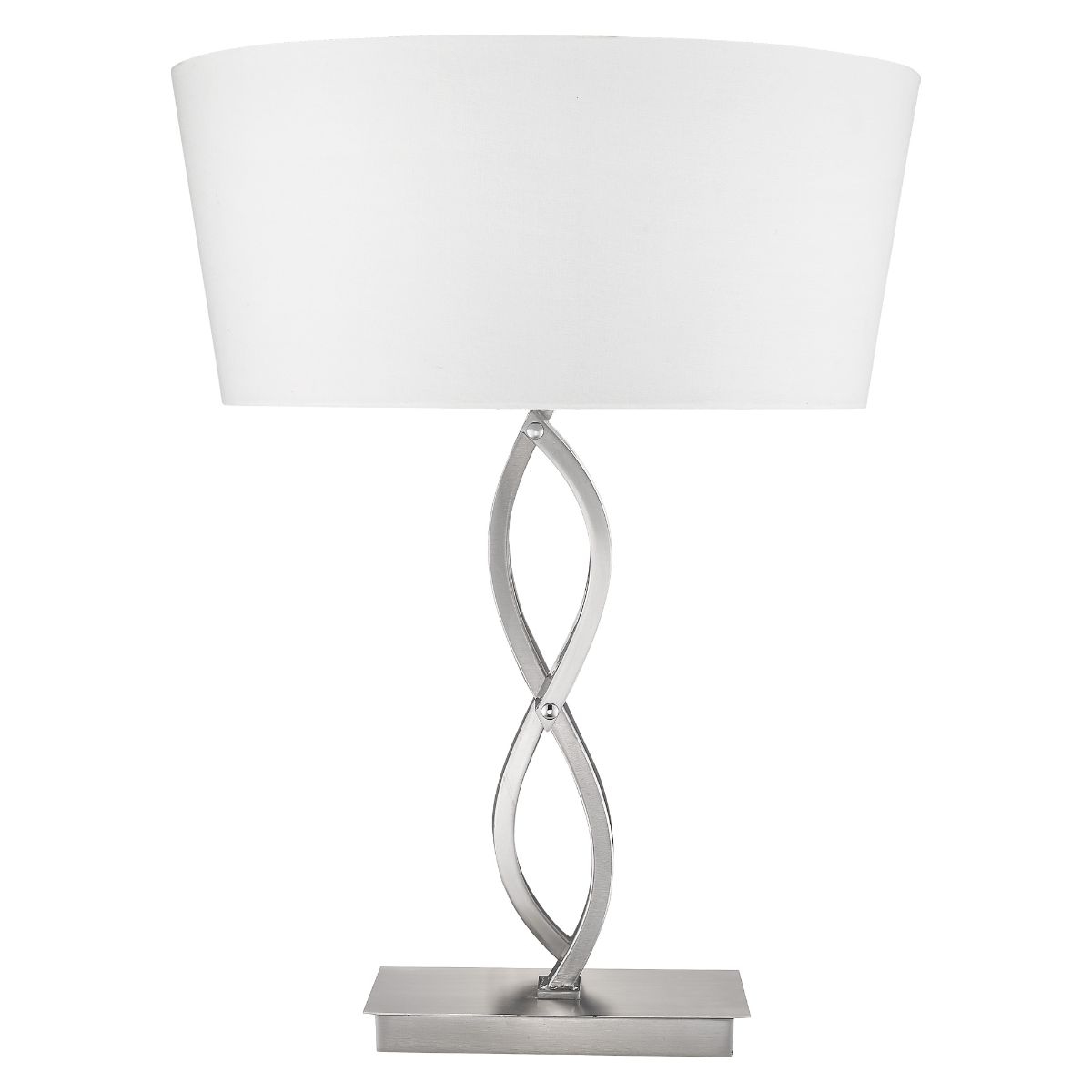 Trend Home 1 Light Table Lamp Satin Nickel Finish