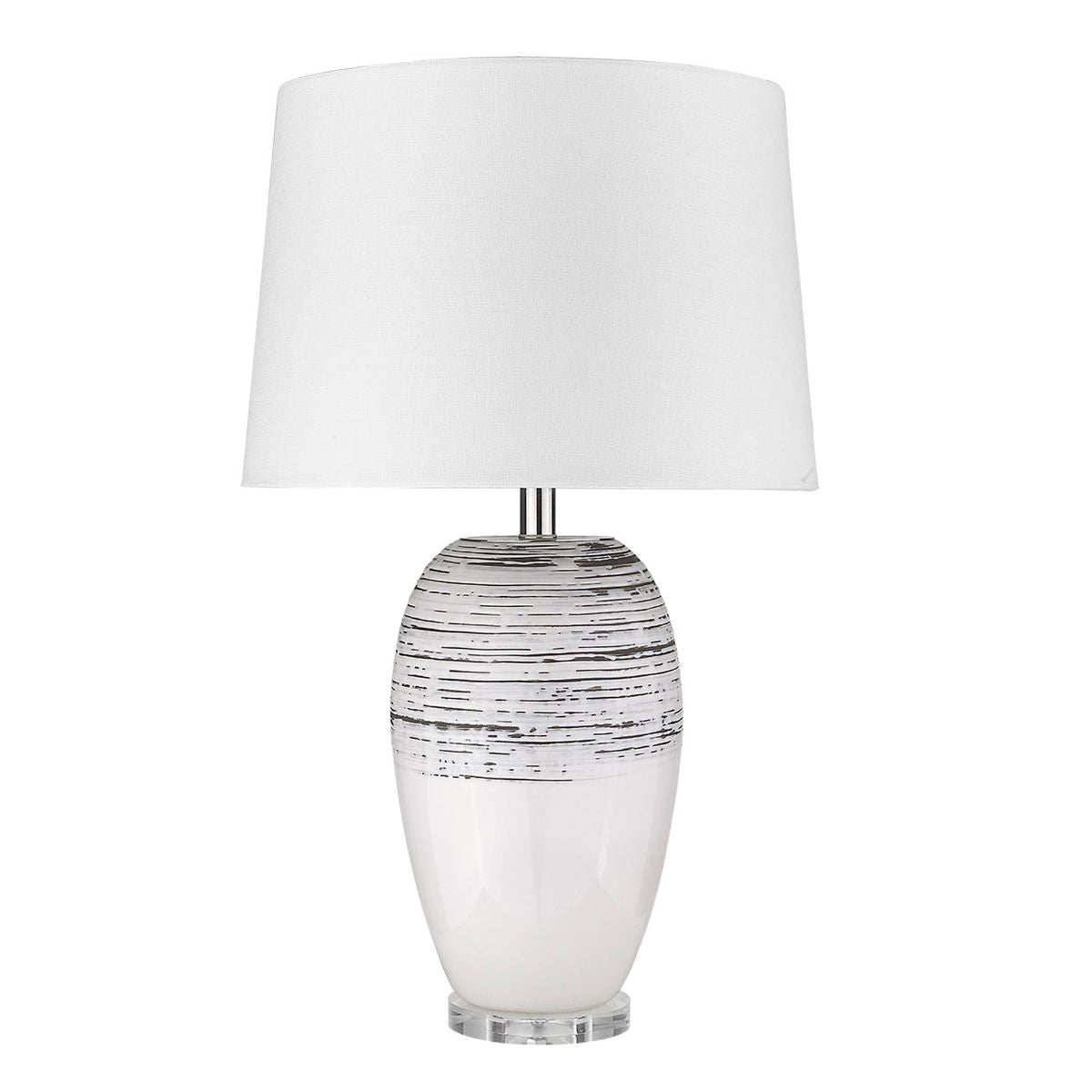 Trend Home 1 Light 27 inches Table Lamp Ceramic Body and Polished Nickel Accents