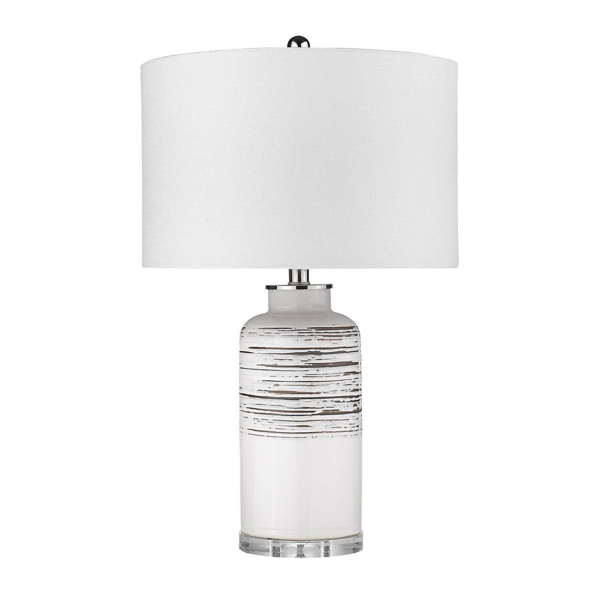 Trend Home 1 Light 25 inches Table Lamp Ceramic Body and Polished Nickel Accents