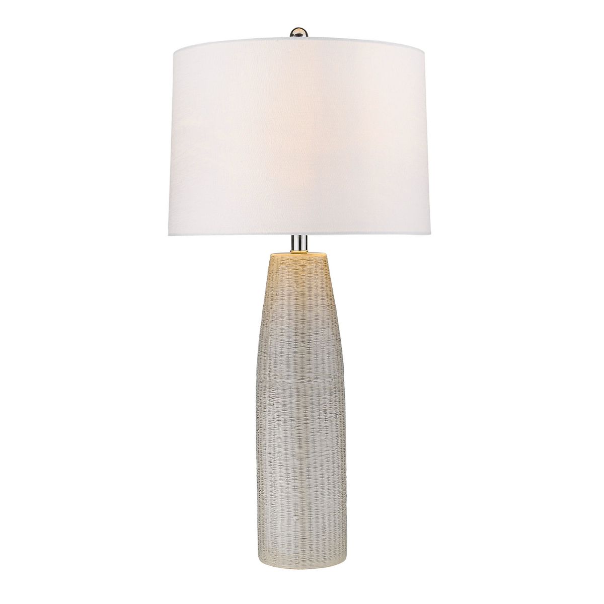 Trend Home 1 Light 33 inches Table Lamp Ceramic Body and Polished Nickel Accents