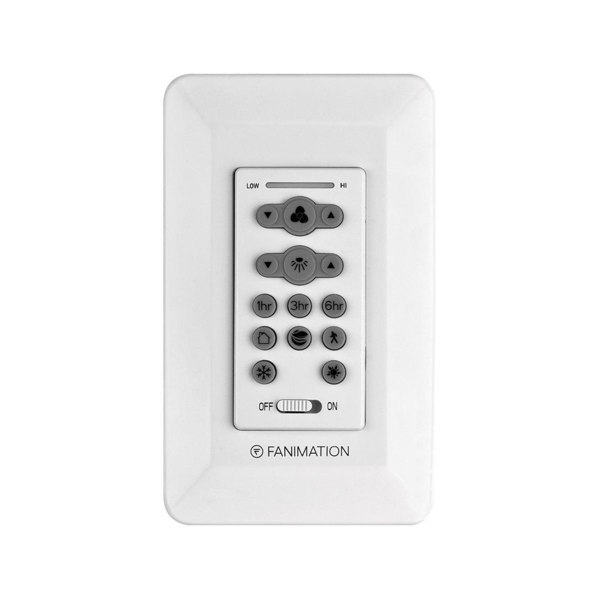 6-Speed DC Ceiling Fan and Light Wall Control with Reveiver, Reversing Switch and Timer Options - Bees Lighting