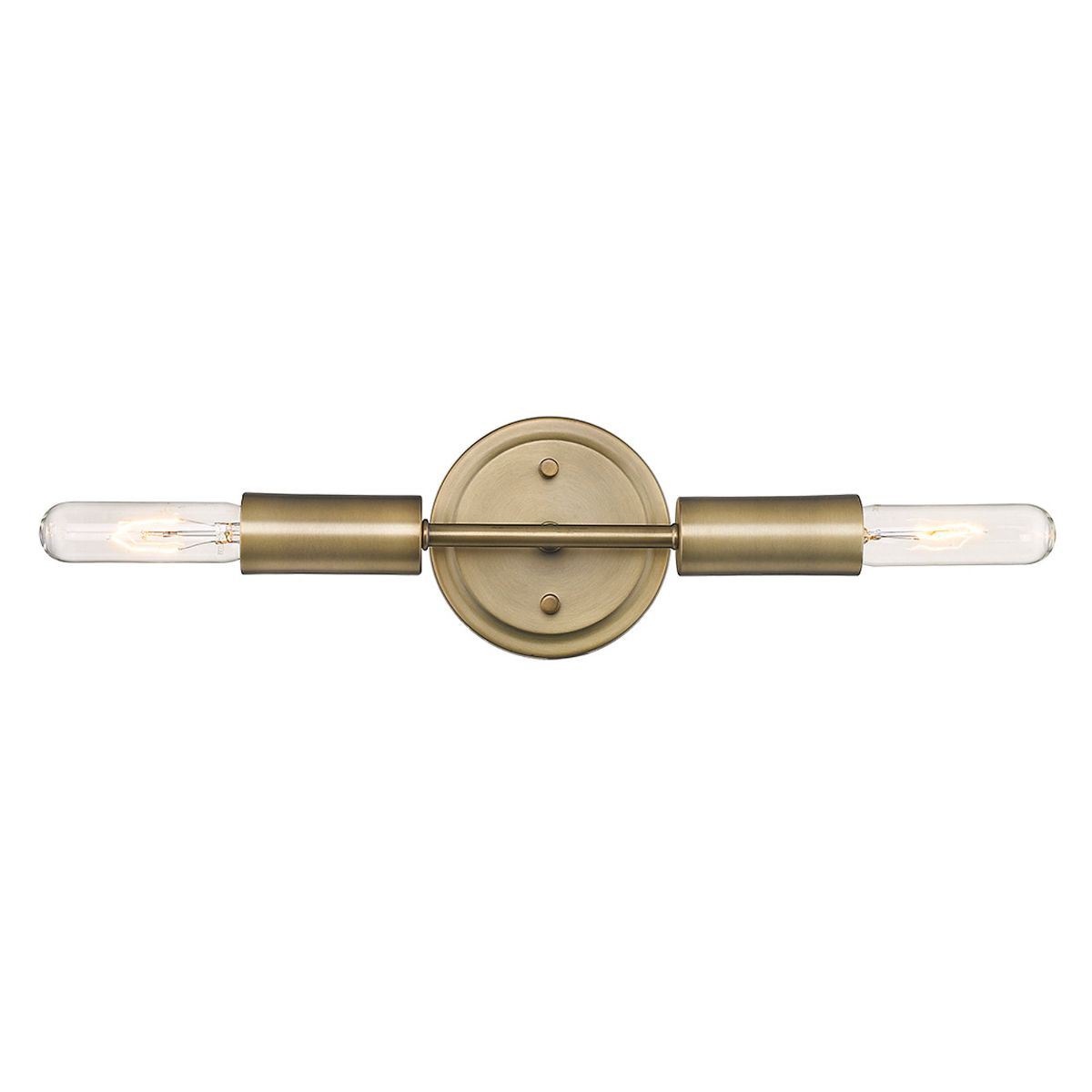 Perret 12 in. Armed Sconce Brass Finish