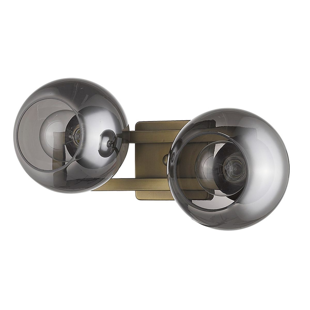 Lunette 17 in. Armed Sconce Brass Finish