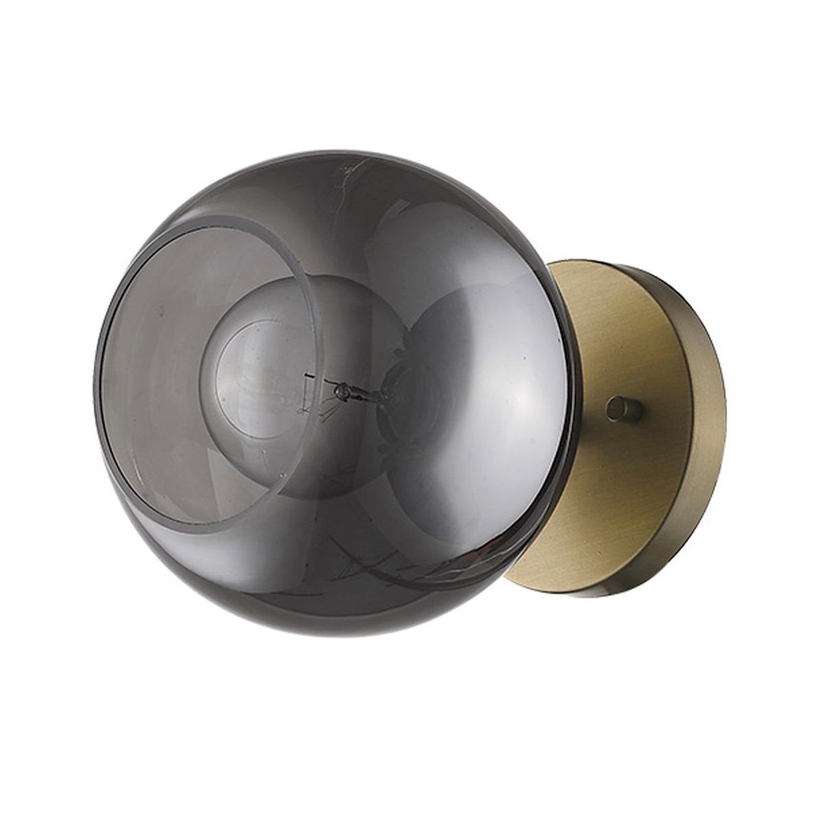 Lunette 7 in. Armed Sconce Brass Finish
