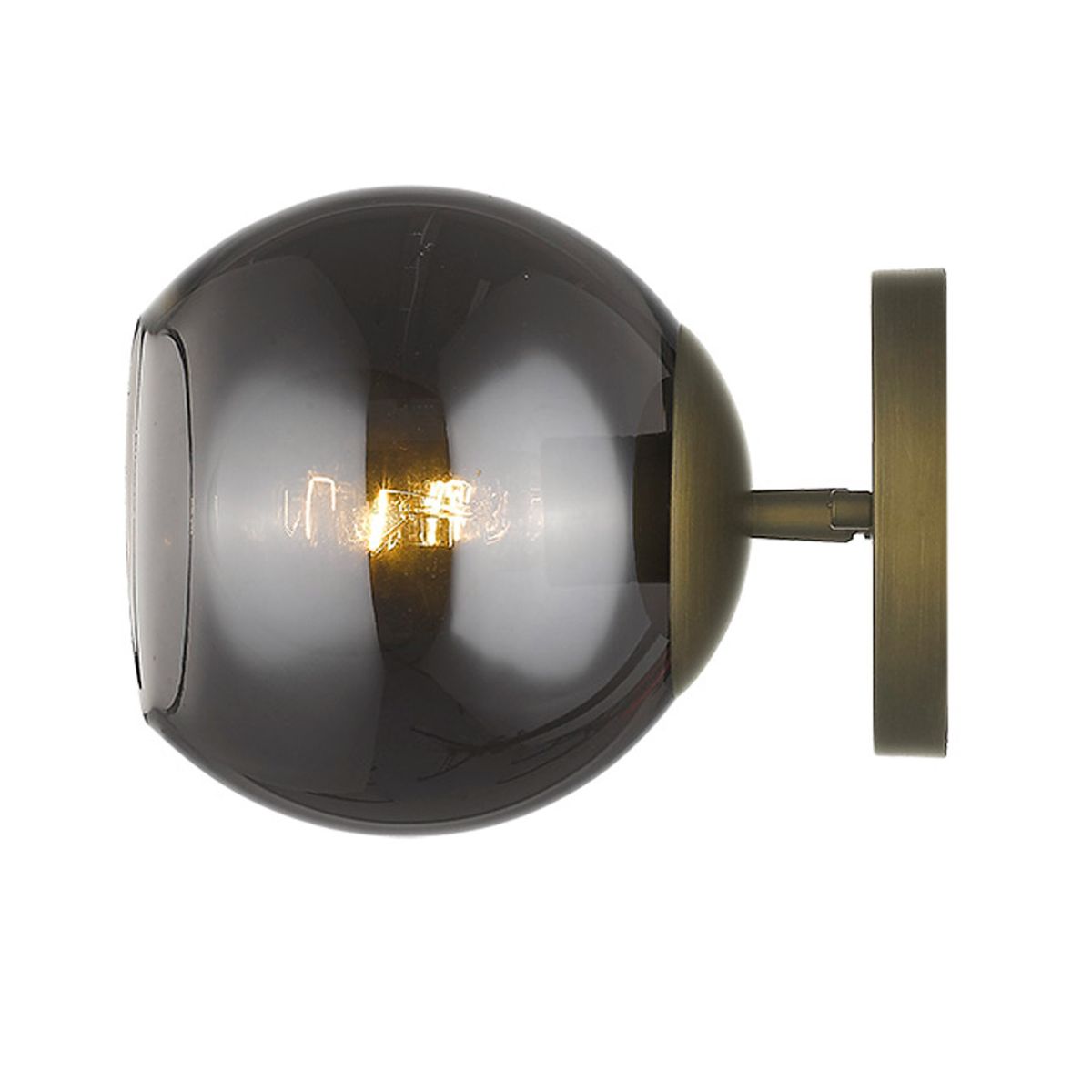 Lunette 7 in. Armed Sconce Brass Finish