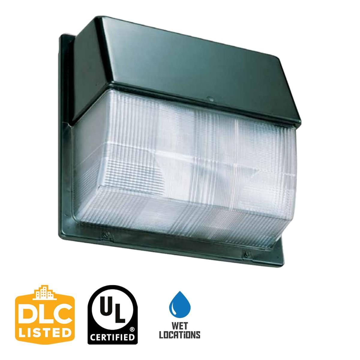 LED Standard Wall Pack 48 Watts Adjustable 5,200 Lumens 4000K 120-277V - Bees Lighting