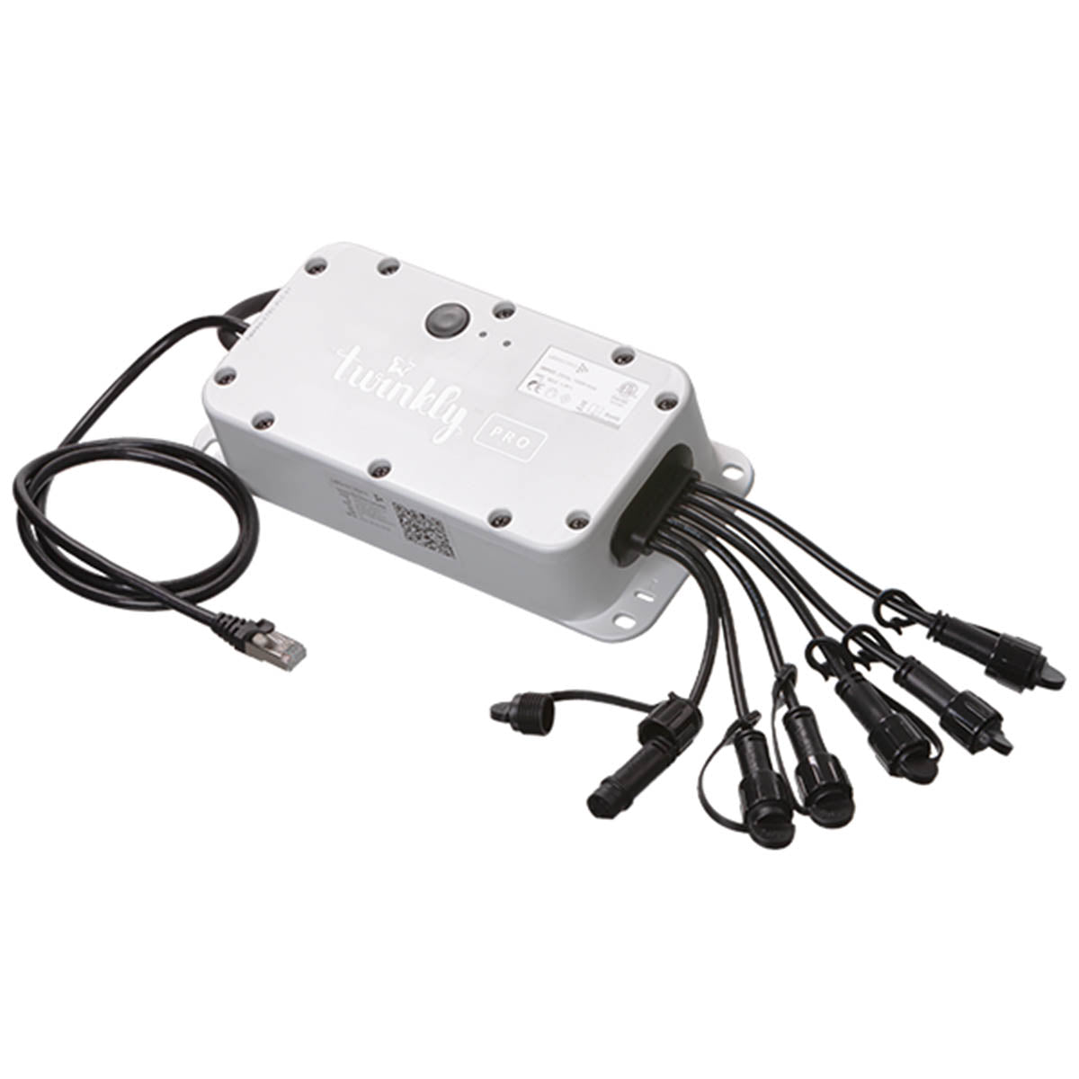Twinkly Pro 6 Port Controller via Ethernet Connection, 120-240V AC Input, 24V DC Output - Bees Lighting