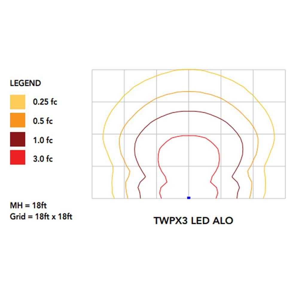LED Standard Wall Pack 108 Watts Adjustable 13,200 Lumens 4000K 120-277V - Bees Lighting