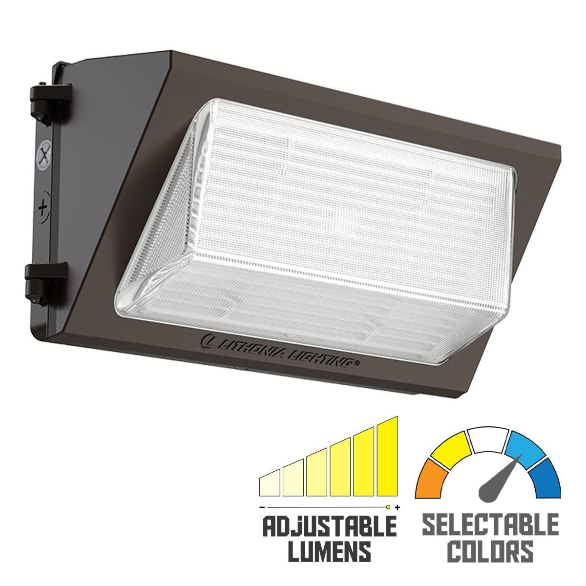 LED Standard Wall Pack With Photocell 112 Watts Adjustable 16,100 Lumens 30K/40K/50K 120-277V - Bees Lighting
