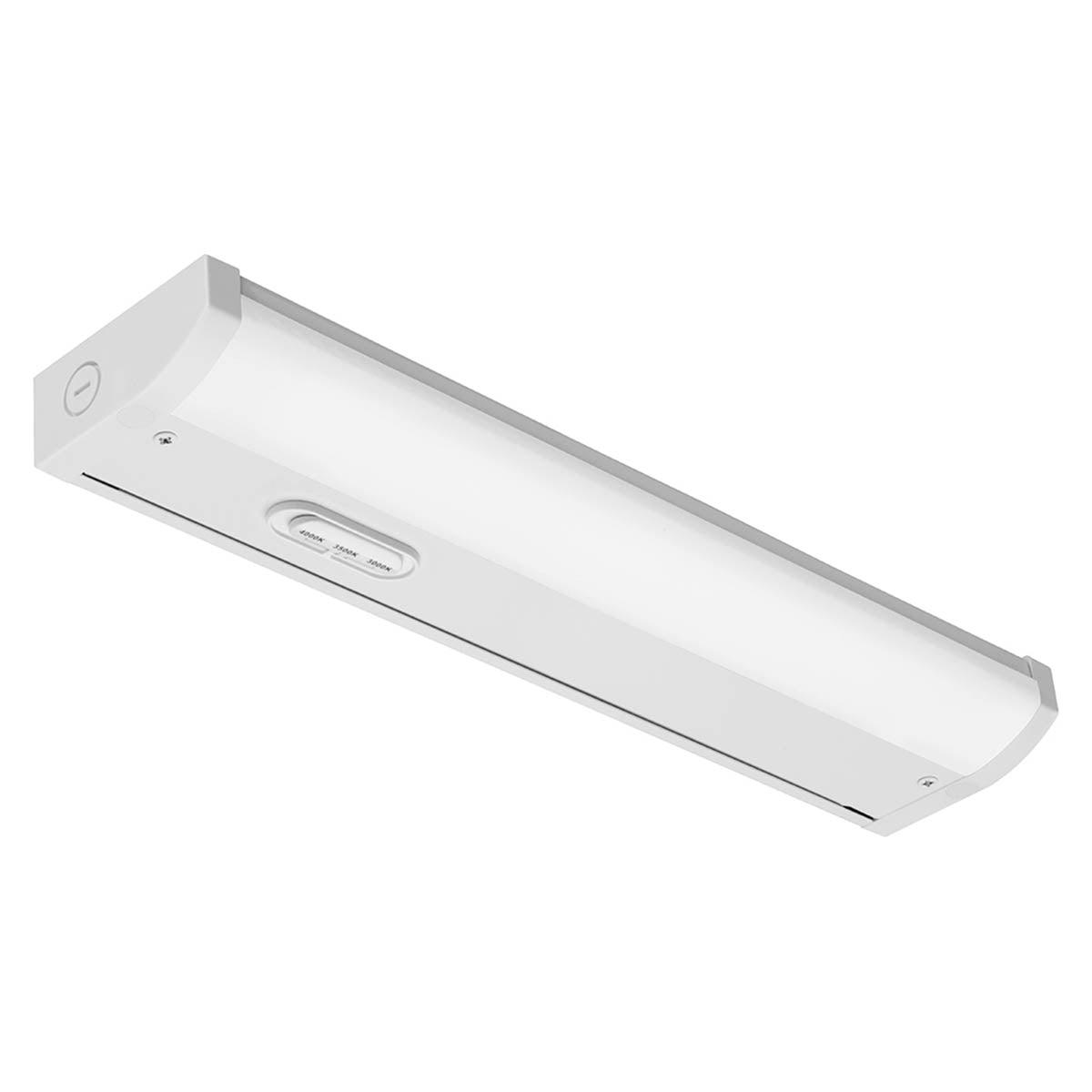 UCES 18 Inch Switchable White Under Cabinet LED Light, 646 Lumens, 27K/30K/35K, 120V - Bees Lighting
