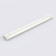 White undercabinet LED light bar with built-in outlets, 36 in