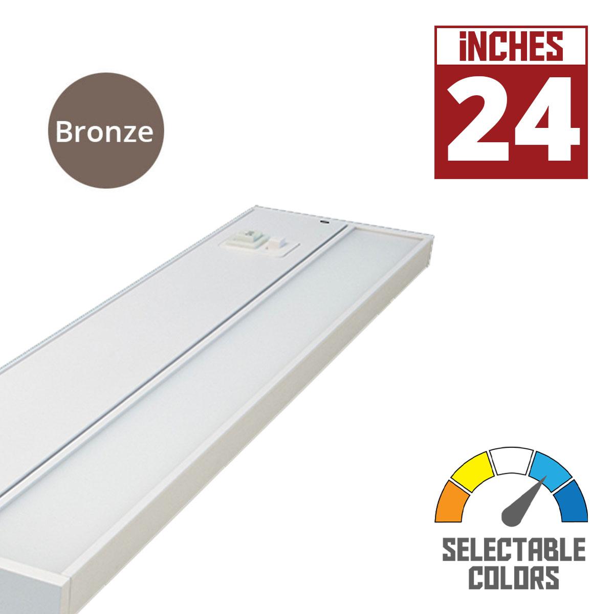 GML UCTUN-24-BZ 24" UNDER CABINET LIGHT 5CCT TUNABLE BRONZE