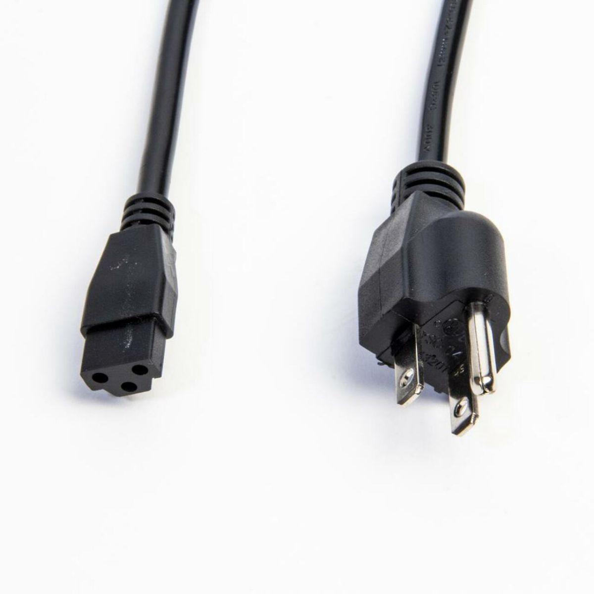 6ft Plug-in Power Cord For TunableTask Task Light, Black - Bees Lighting