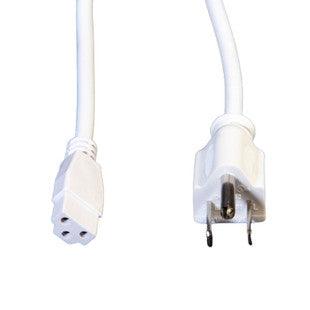 5ft Plug-in Power Cord For TunableTask Task Light, White - Bees Lighting