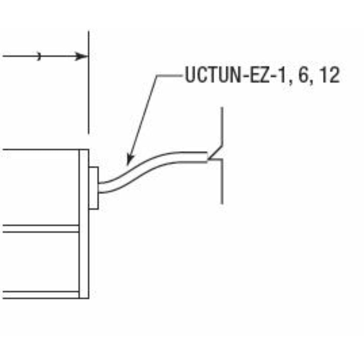 GML UCTUN-EZ-12-B 12" FLEXIBLE FIXTURE TO FIXTURE CONNECTOR BLACK