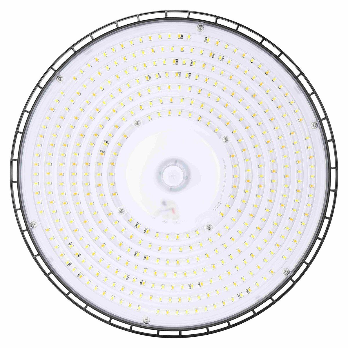 DIVA HBU-200W-UV-CCT - UFO LED High Bay Light, Adjustable 210 Watts 30500  Lumens, 4000K/5000K, Black, K120-277V - Bees Lighting