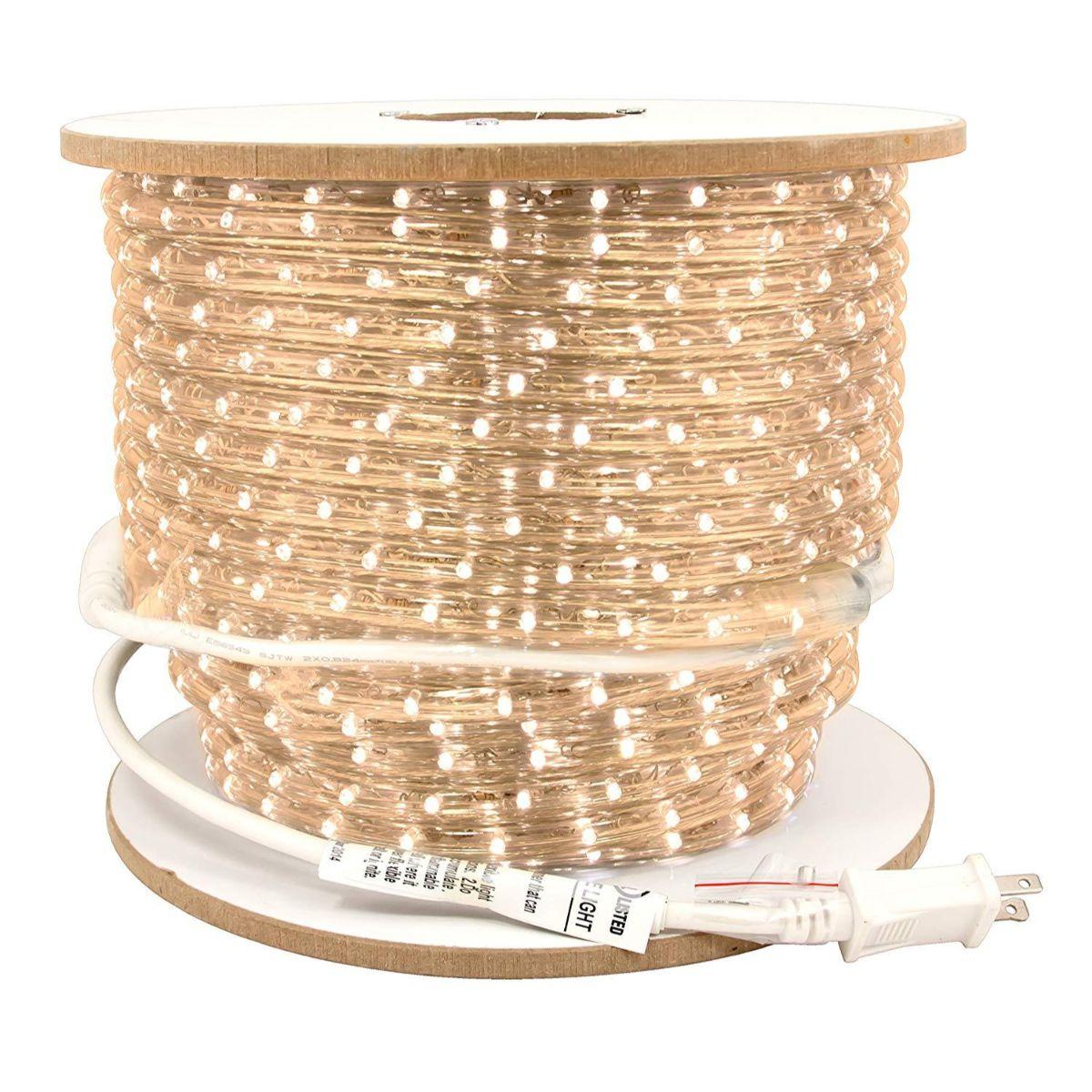 Flexbrite LED Rope Light, 150 ft Reel, 1/2 in. Diameter, 32 Lumens / ft, 3000K, 120V