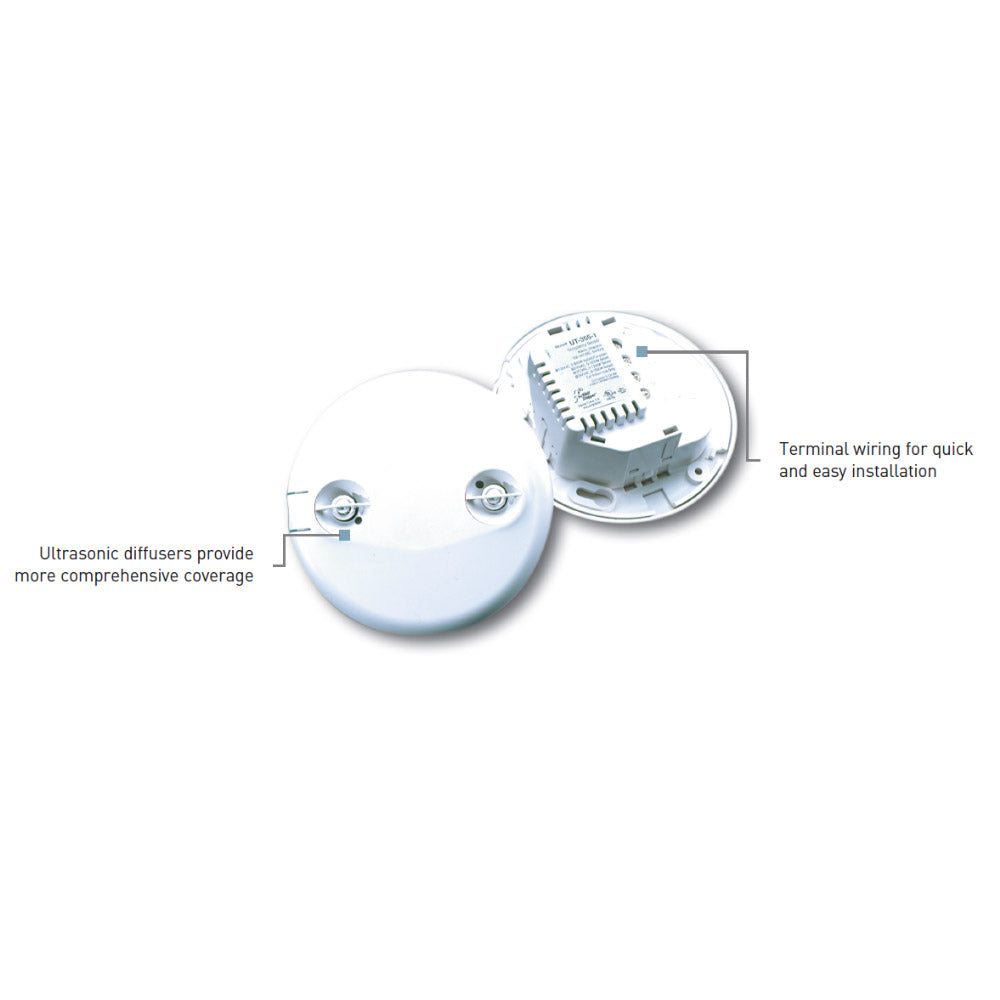 120-347V Ultrasonic Ceiling Occupancy Motion Sensor White