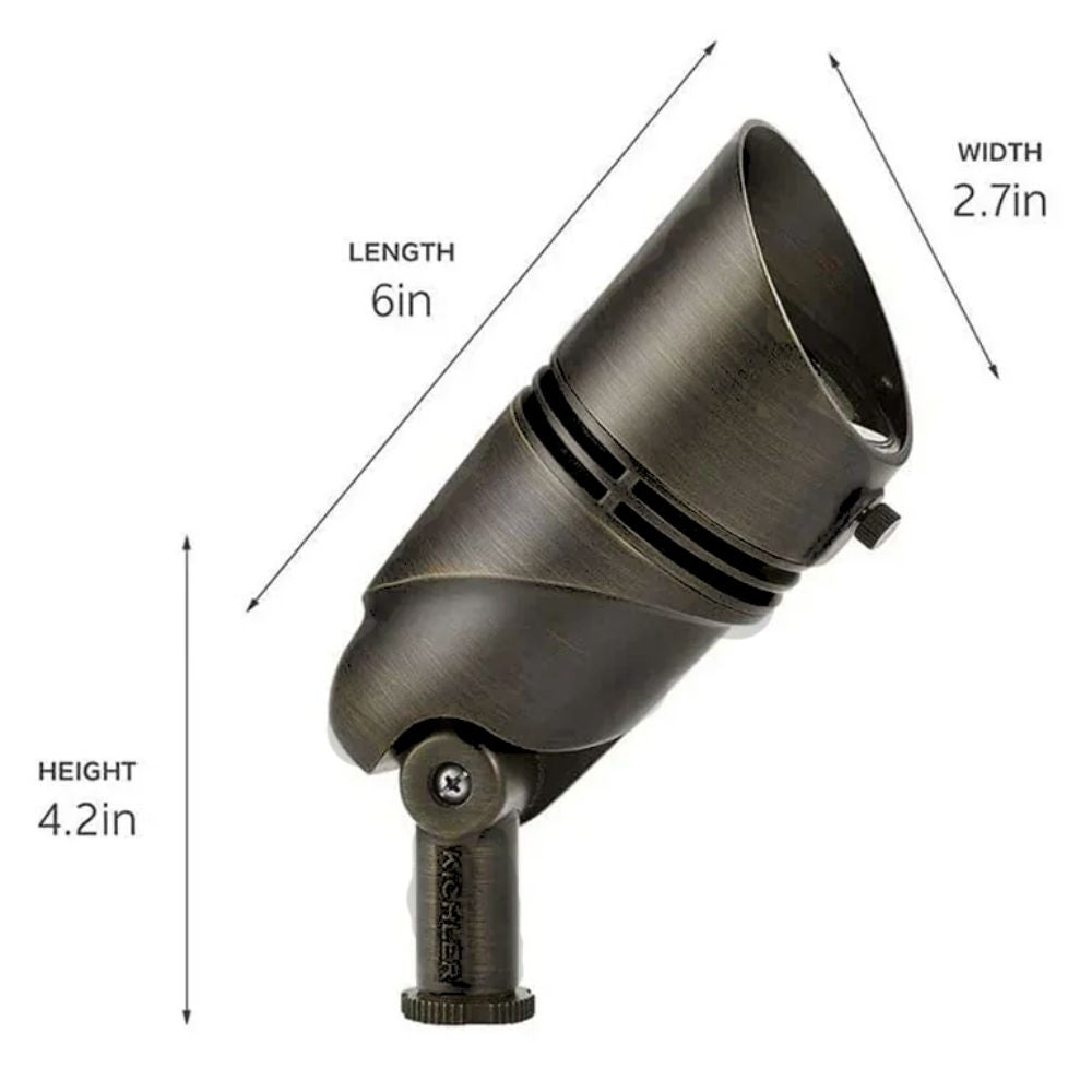 VLO Integrated LED Accent Spot Light, 2700K, 15 Degree, Textured Black